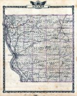 Adams County Map, Illinois State Atlas 1876
